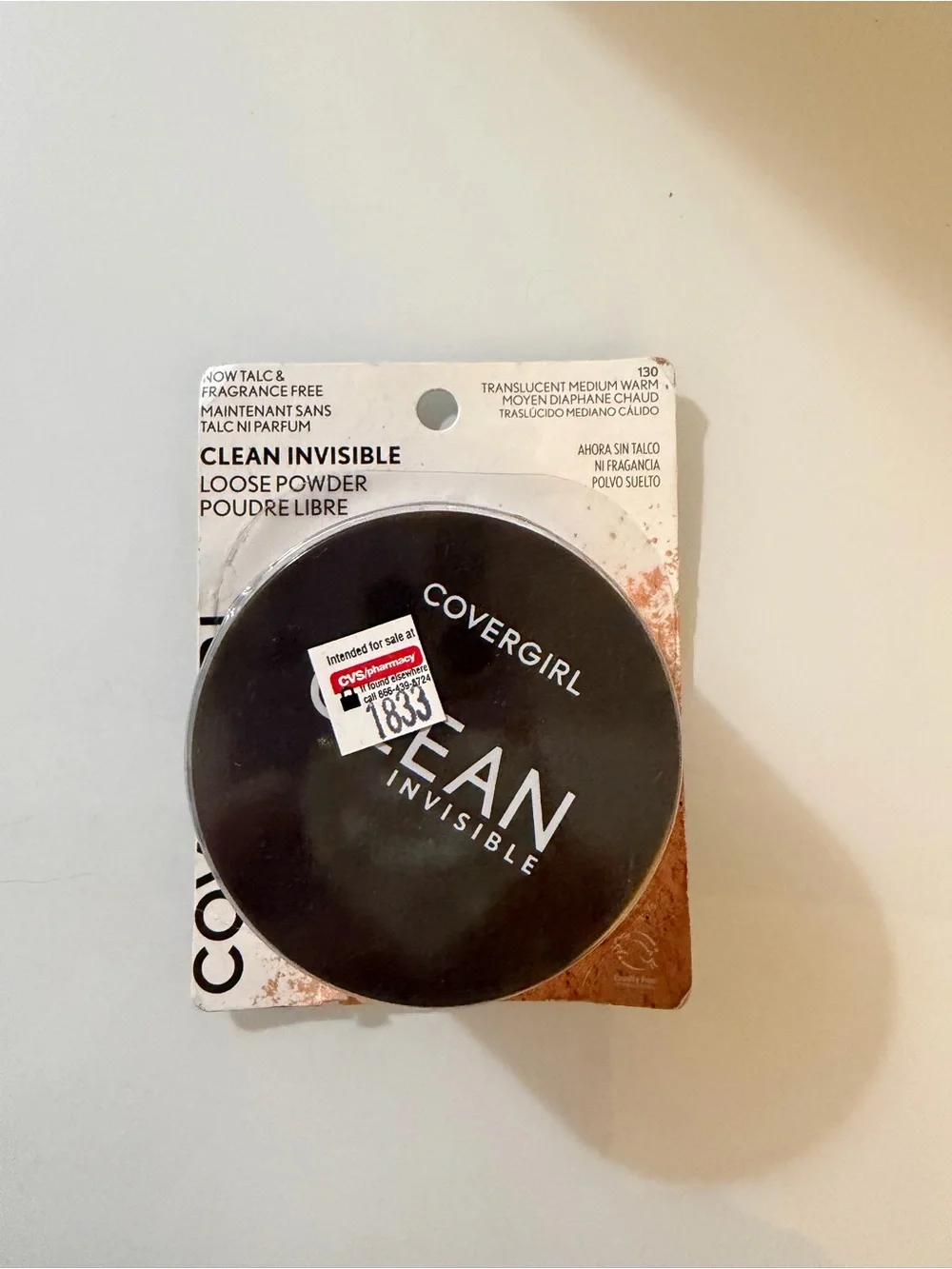 NWT CoverGirl Clean Loose Face Powder -Color 130 Translucent Medium Warm